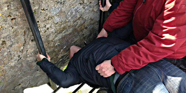 Kissing the Blarney Stone