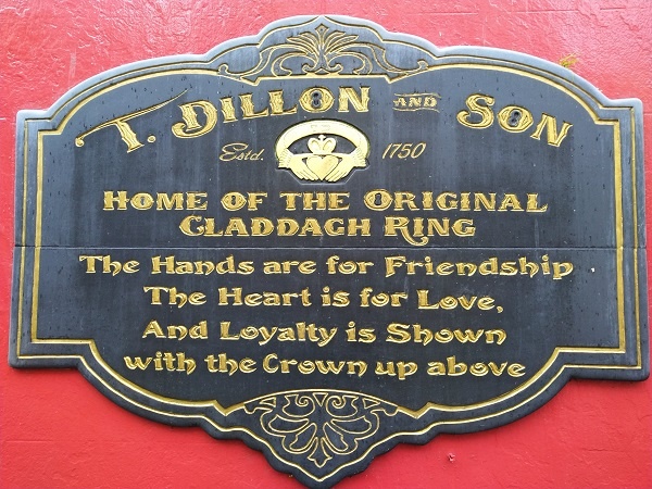 Claddaugh Galway Dillon Ring Souvenir Ireland