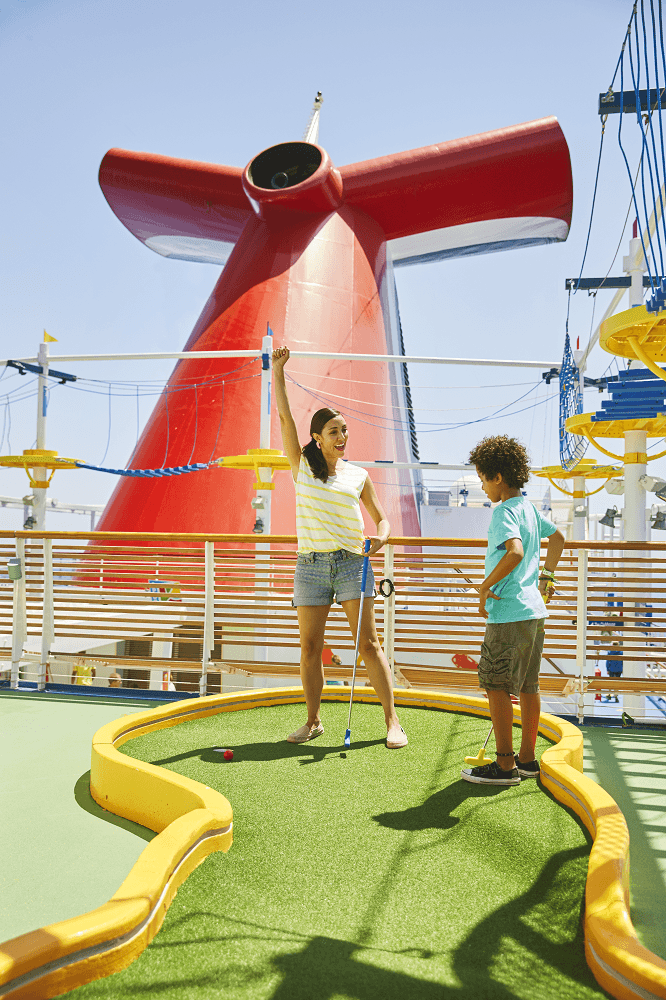 Carnival Cruise Fun Ships Family Cruising Mini Golf Activities