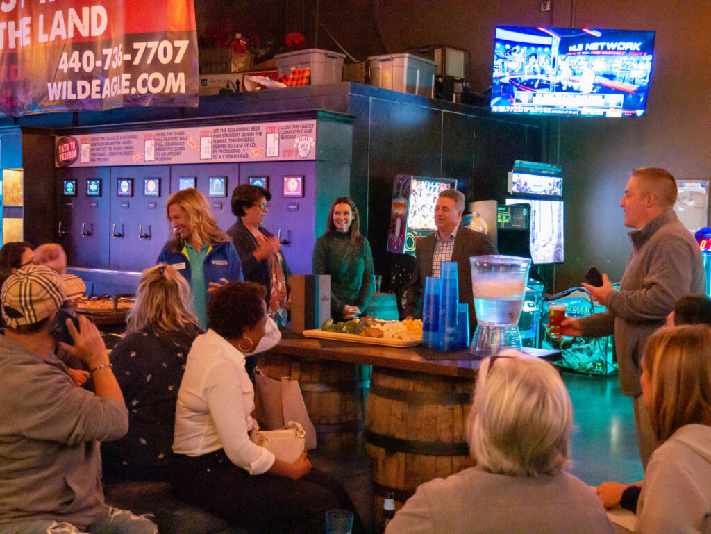 Agents enjoying the game room