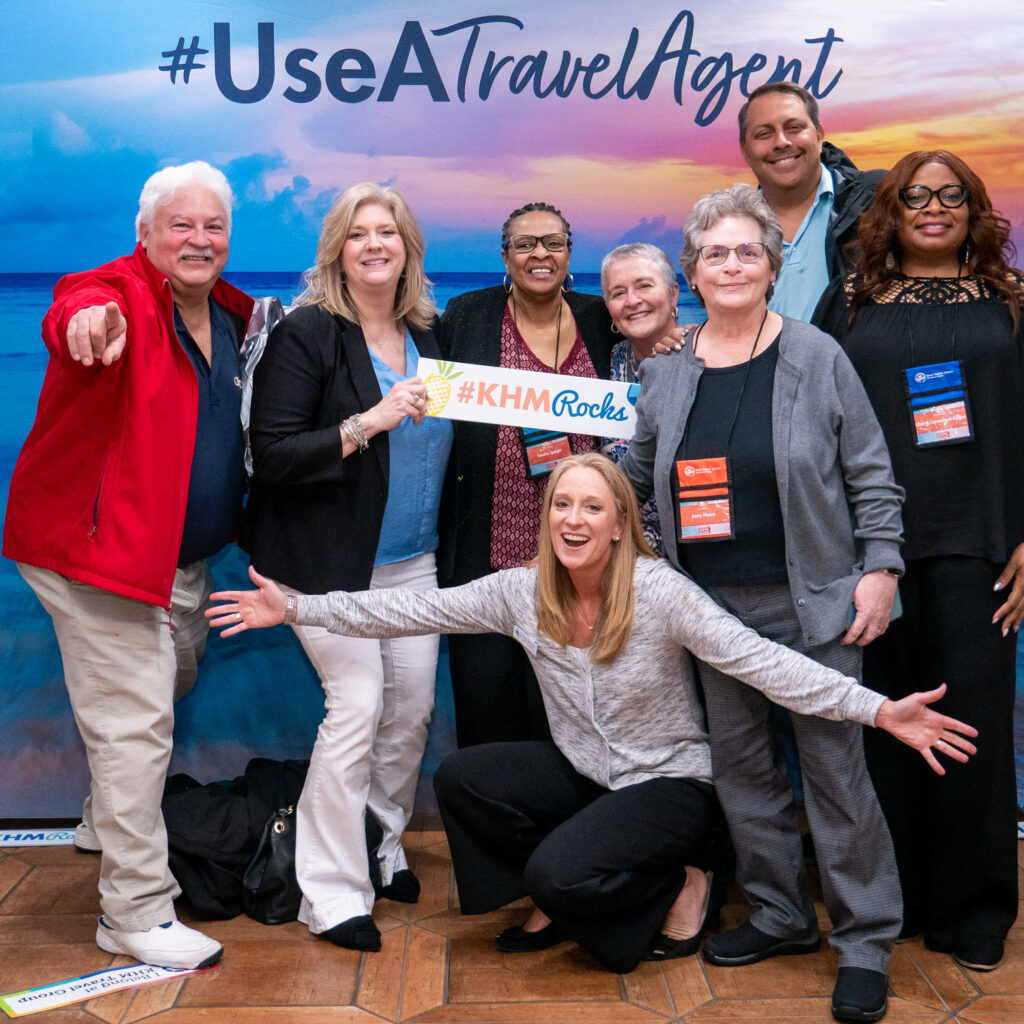 Group at photo wall